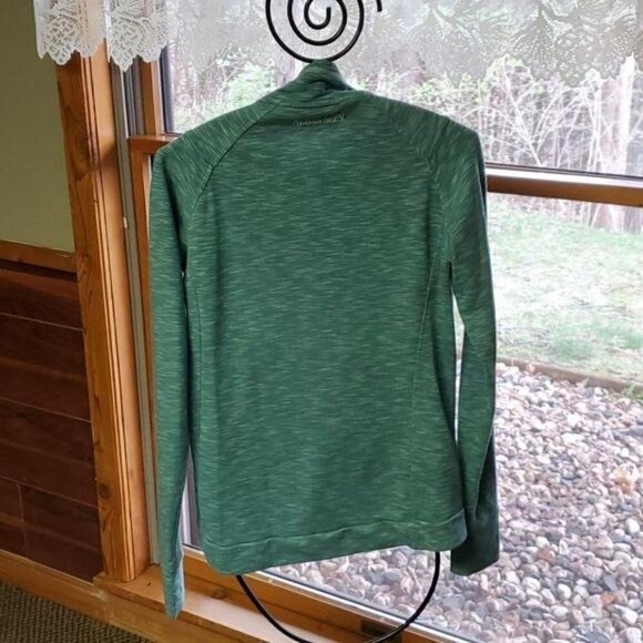 Avalanche 1/4 Snap Closure Embroudered Sz S. LS Green Pullover Shirt w/ Pockets - Picture 5 of 12